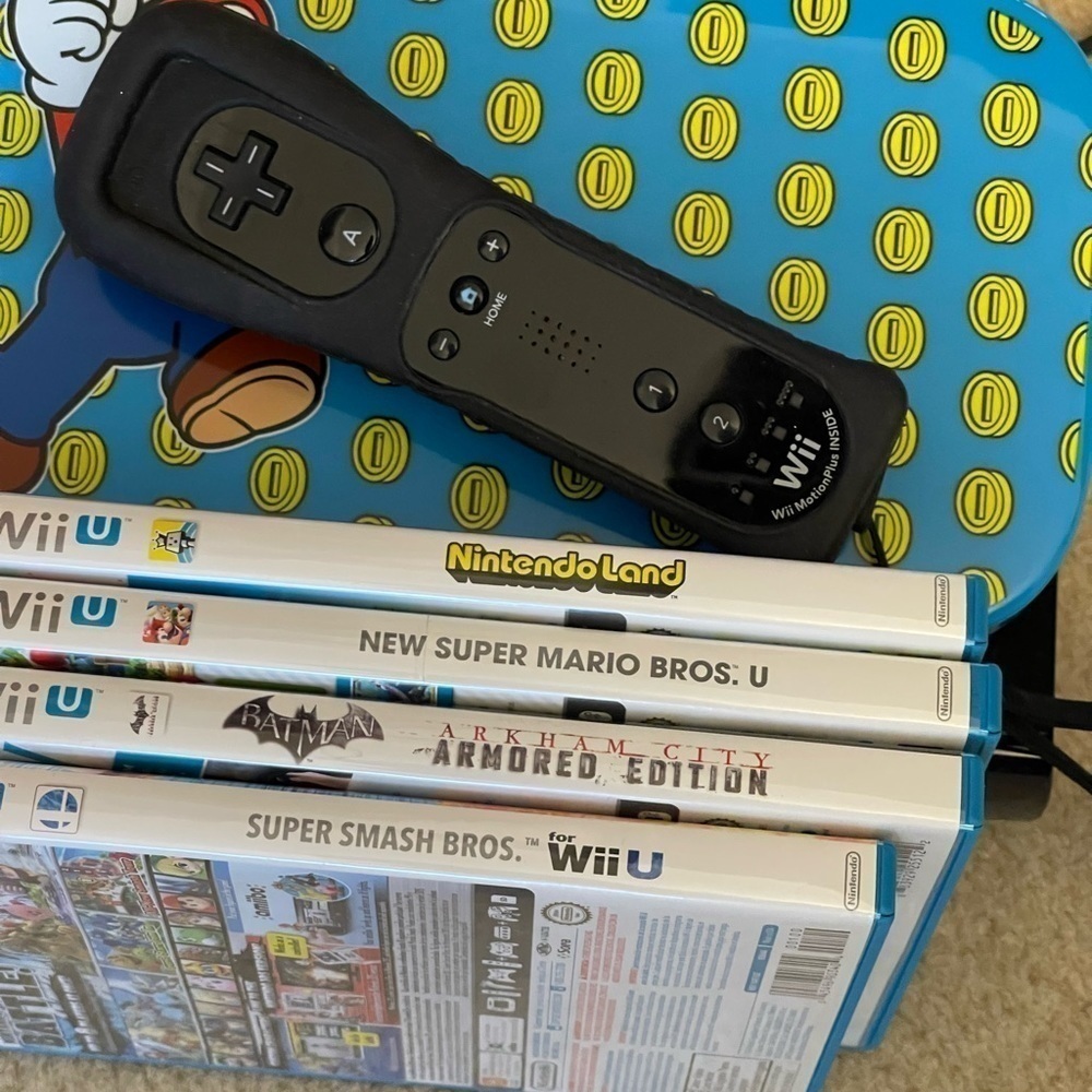 🕹HP🕹 NINTENDO Wii U 32GB Black Console GamePad COMPLETE W/4 Games. - Picture 9 of 12